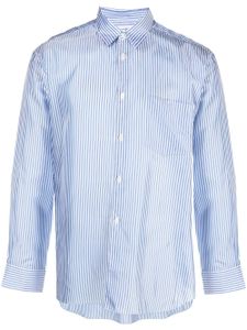 Comme Des Garçons Shirt chemise à rayures verticales imprimées - Bleu