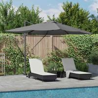 Cantilever Roma parasol Antraciet en Zwart 352 x 251 x 265 cm