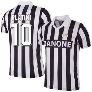 Juventus Retro Shirt 1992-1993 + Platini 10 (Retro Fan Style)