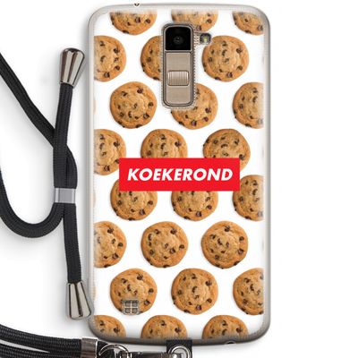 Koekerond: LG K10 (2016) Transparant Hoesje met koord