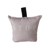 Deurstopper zak - 2 kilo - oud roze - polyester - 23 x 10 cm - stop tekst