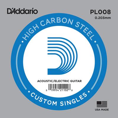 D'Addario PL008 Losse Snaar .008 Elektrisch / Western D'Addario PL008 Losse Snaar .008 Elektrisch / Western