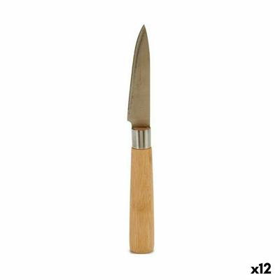 Schilmes Zilverkleurig Bruin Roestvrij staal Bamboe 22 x 19,5 x 2 cm (12 Stuks)