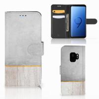 Samsung Galaxy S9 | Book Style Case | Wood Concrete Samsung Galaxy S9 | Book Style Case | Wood Concrete