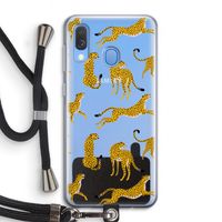 Luipaard: Samsung Galaxy A40 Transparant Hoesje met koord