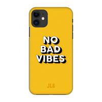 No Bad Vibes: Volledig geprint iPhone 11 Hoesje