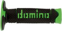 Domino rubber handvat "a260" rubber grip a260 black/green 120mm closed