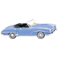 Wiking 0250 02 H0 Auto Mercedes Benz 190 SL Cabrio, lichtblauw - thumbnail