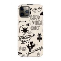 Good vibes: Volledig geprint iPhone 12 Pro Hoesje