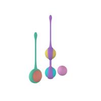 Belaste Kegel Training Set Party Color Toys Siliconen 3 Onderdelen - thumbnail