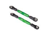 Camber links, front (TUBES green-anodized, 7075-T6 aluminum, stronger than titanium) (83mm)