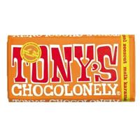 Chocolade tony chocolonely melk karam zeezt 180gr | 15 stuks