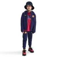 Nike FC Barcelona Tech Fleece Trainingspak Full-Zip 2025-2026 Kids Donkerpaars Goud