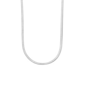 Ketting Slangschakel plat staal zilverkleurig 4,2 mm 42 + 4 cm