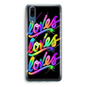 Loves: Huawei P20 Transparant Hoesje