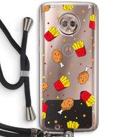 Chicken 'n Fries: Motorola Moto G6 Transparant Hoesje met koord