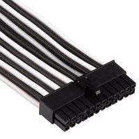 Corsair Premium Individually Sleeved DC Cable Pro Kit, Type 4 (Generation 4), WHITE/BLACK - thumbnail