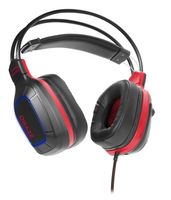SpeedLink DRAZE Over Ear headset Gamen Kabel Stereo Zwart/rood Afstandsbediening, Volumeregeling, Microfoon uitschakelbaar (mute) - thumbnail
