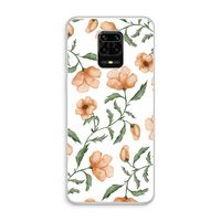 Peachy flowers: Xiaomi Redmi Note 10 Lite Transparant Hoesje
