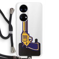 Pew Pew Pew: Huawei P50 Transparant Hoesje met koord Pew Pew Pew: Huawei P50 Transparant Hoesje met koord