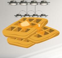 Muursticker Wafels