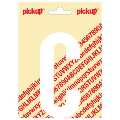 Plakletter Nobel 120mm wit C