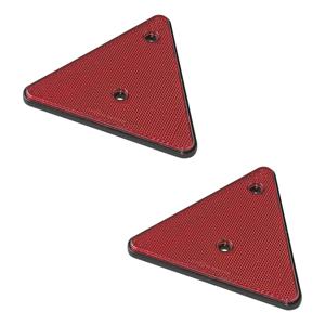ProPlus Reflector driehoek - set 2x - rood - schroefbevestiging - 136 x 152 mm   -