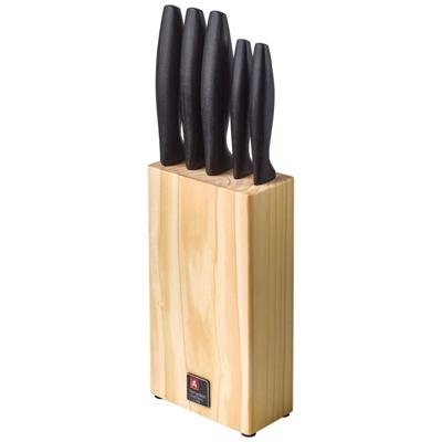 Richardson Sheffield houten messenblok + 5 messen