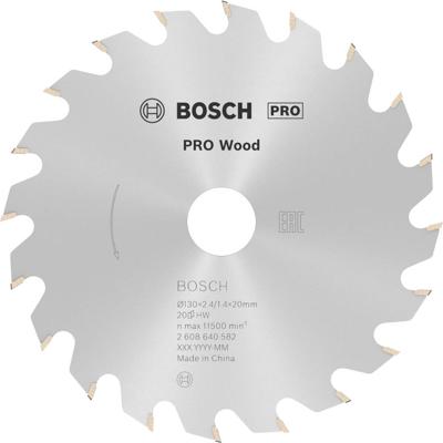 Bosch Accessories Optiline 2608640582 Hardmetaal-cirkelzaagblad 130 x 20 x 2.4 mm Aantal tanden: 20 1 stuk(s)