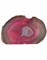 Agaat Eindstuk Roze Bijgekleurd (Model 2) - thumbnail