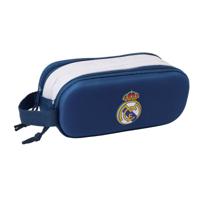 Pennenetui met 2 vakken Real Madrid C.F. Zwart 21 x 8 x 6 cm 3D