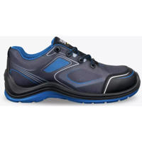 Safety Jogger Flow Laag S1P | Zwart/Blauw | Maat 42 - 5401033491455