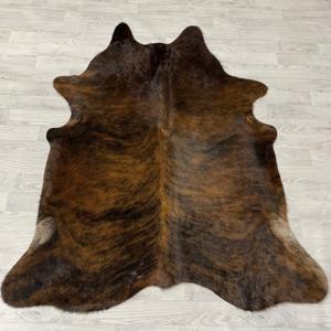 Koeienhuid bruin zwart brindle 175x150cm S