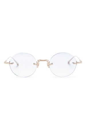 Matsuda lunettes de soleil à monture ronde - Or