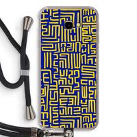 Majorelle Blue Print: Samsung Galaxy J4 Plus Transparant Hoesje met koord Majorelle Blue Print: Samsung Galaxy J4 Plus Transparant Hoesje met koord