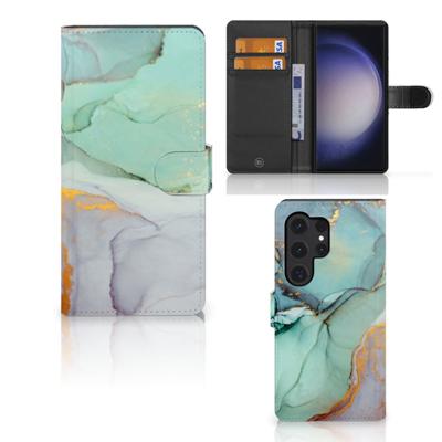 Hoesje voor Samsung Galaxy S24 Ultra Watercolor Mix | Portemonnee hoesje
