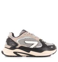 HUB - Slam zwart/beige herensneakers Mesh Heren