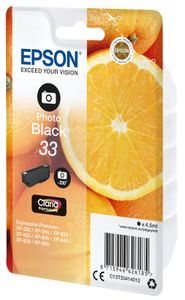 Epson Oranges Singlepack Photo Black 33 Claria Premium Ink