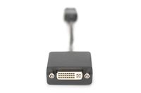 Digitus DB-340409-001-S DVI / DisplayPort Adapter [1x DisplayPort stekker - 1x DVI-bus 24+5-polig] Zwart Rond, Afgeschermd (dubbel), Afsluitbaar 15.00 cm - thumbnail