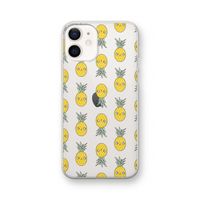 Ananas: iPhone 12 Transparant Hoesje