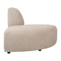 HKliving Jax Bank Element - Hoekstuk Rond - Bouclé - Taupe HKliving Jax Bank Element - Hoekstuk Rond - Bouclé - Taupe