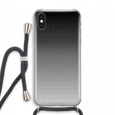 Musketon Halftone: iPhone XS Max Transparant Hoesje met koord