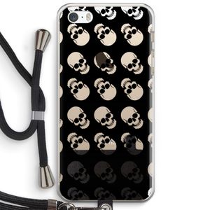 Musketon Skulls: iPhone 5 / 5S / SE Transparant Hoesje met koord
