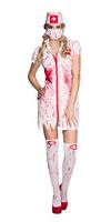 Boland Horror nurse kostuum dames wit/rood maat 36/38 (S) - thumbnail