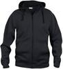 Clique 021034 Basic Hoody Full zip - Zwart - 3XL