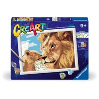Ravensburger CreArt Schilderen op nummer leeuw en welpje