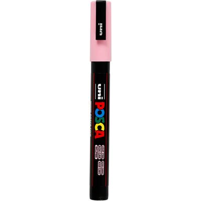 Uni-Posca Posca marker, afm pc-3m, lijndikte 0,9-1,3 mm, fijn, lichtroze, 1 stuk