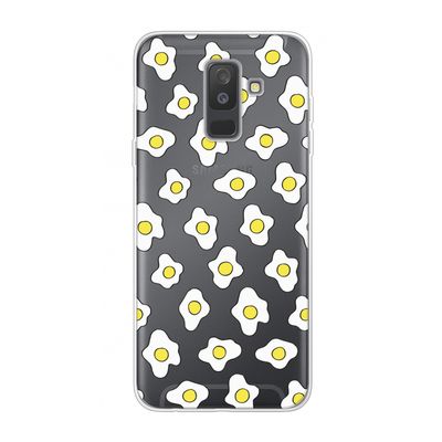 Spiegeleitjes: Samsung Galaxy A6 Plus (2018) Transparant Hoesje