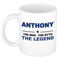 Anthony The man, The myth the legend cadeau koffie mok / thee beker 300 ml   -