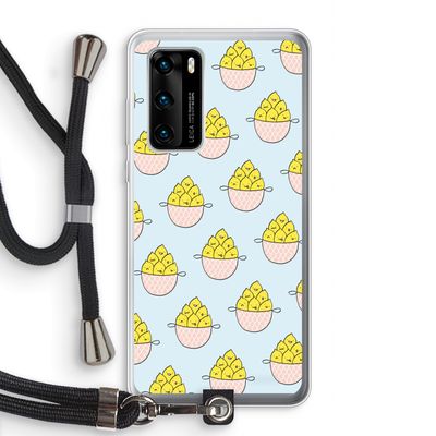 Citroenen: Huawei P40 Transparant Hoesje met koord